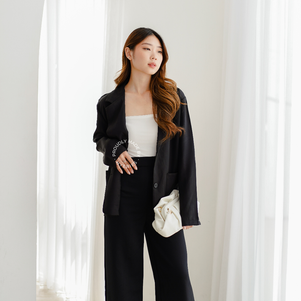 [HYERIES] Asa blazer wanita korea / blazer kerja wanita / blazer lengan panjang cewek / blazer jumbo