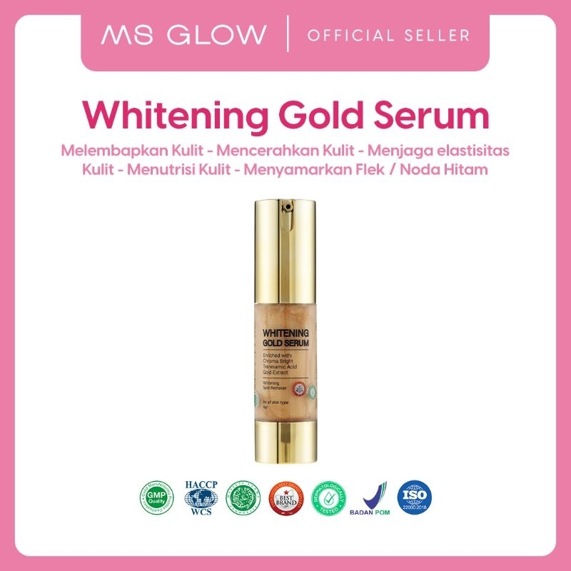 MS Glow Whitening Gold Serum - 1 Item Free Dark Spot