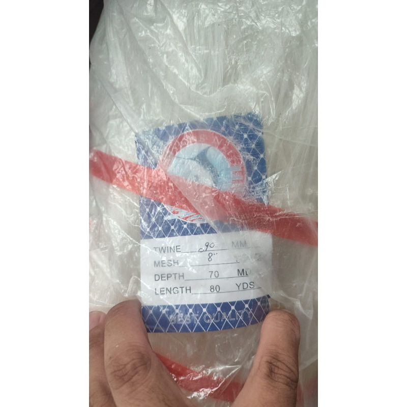 jaring ikan besar 7 inch - 8 inchi 0.90 70md/80yds YOKO jaring kakap jaring tuna jaring besar