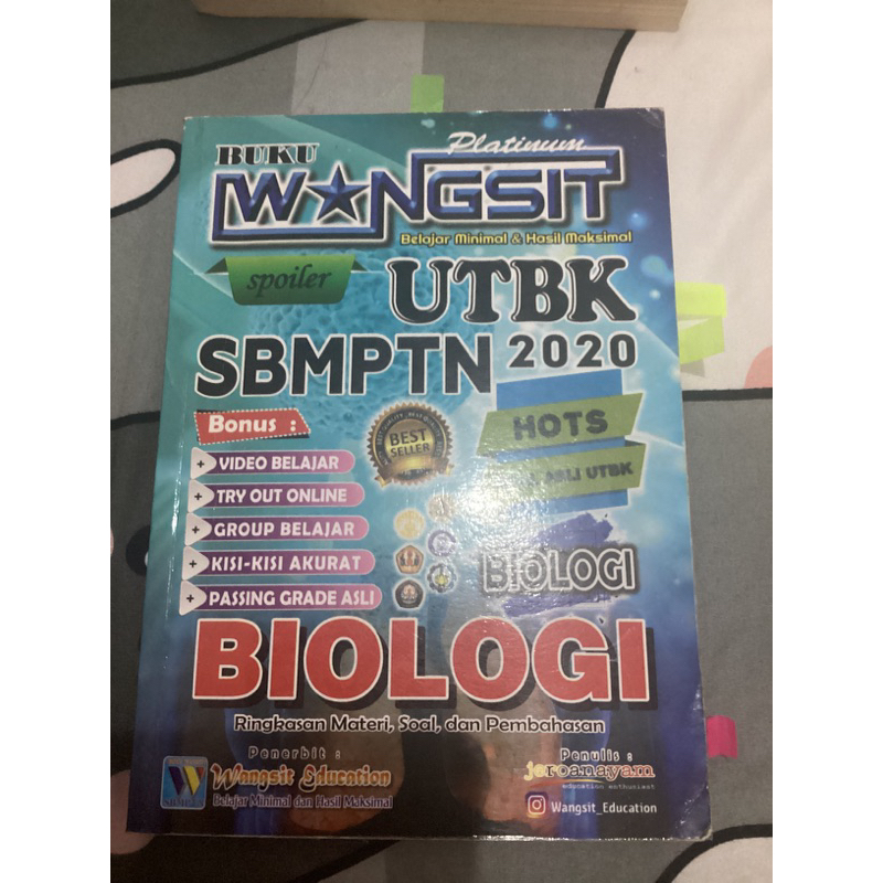 [preloved] Buku Wangsit Platinum UTBK SBMPTN 2020 - BIOLOGI