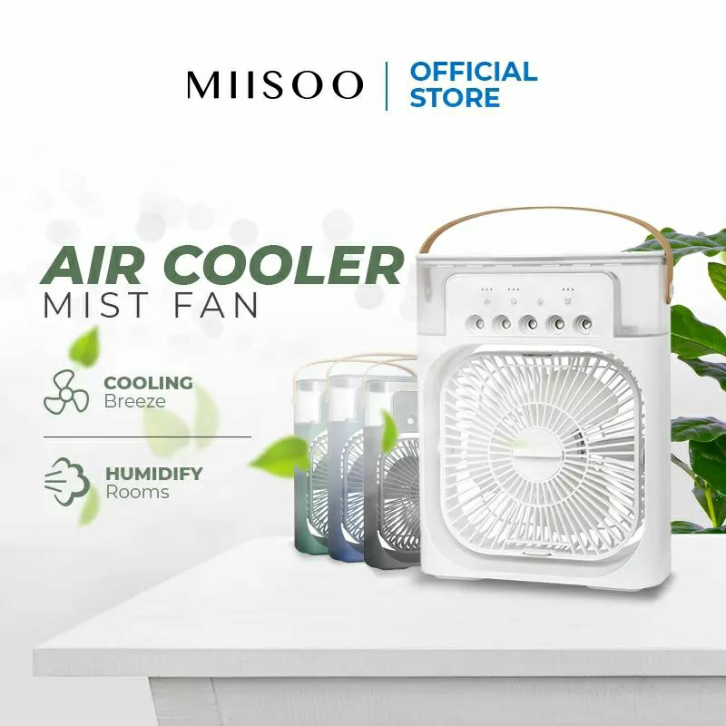 MIISOO Kipas Angin | AC Portable Mini Spray | Kipas Pendingin Ruangan Kipas Angin