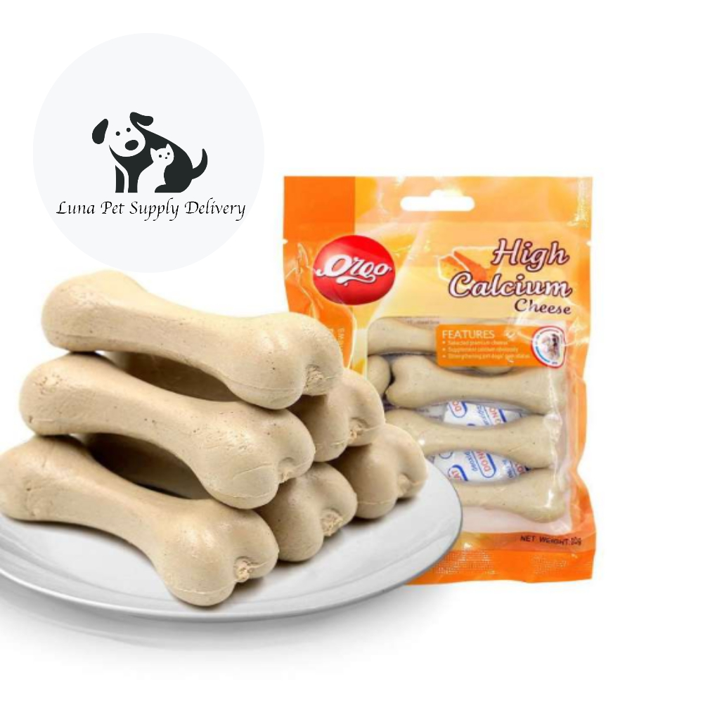 Makanan Cemilan Anjing/Snack/Gigitan Dental Orgo High Calcium Cheese Dental Dog Snack Tulang Anjing