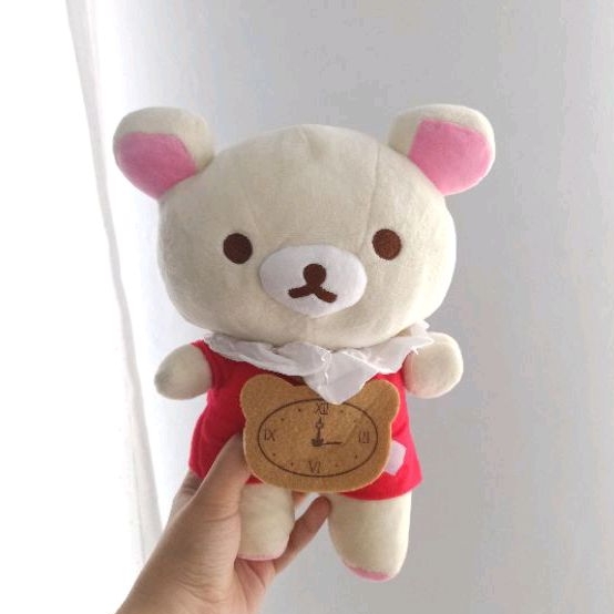 Boneka Rilakkuma Kostum Jam (Preloved)