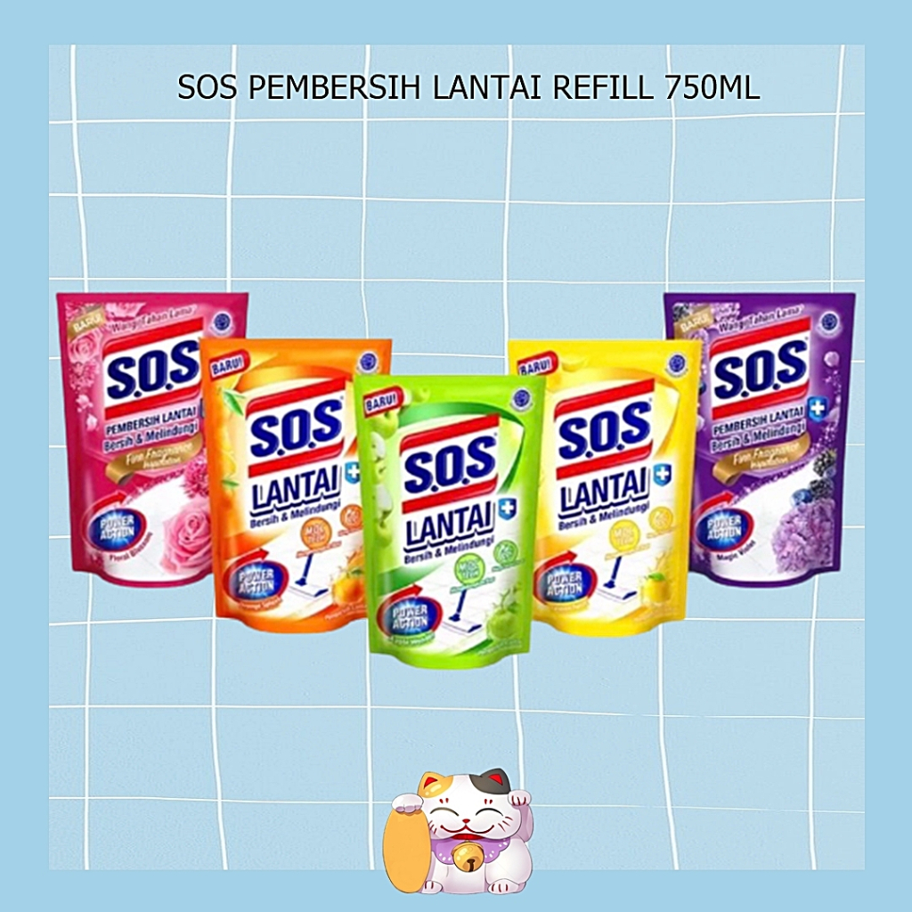 SOS Pembersih Lantai REFILL 750ml / SOS Floor Cleaner