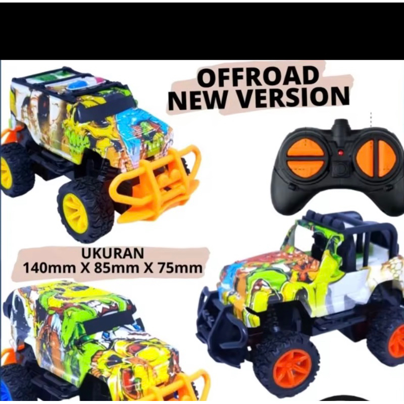 RC Rock Crawler Mobil Remot Control Jeef Offroad Mini Warna / Mainan Mobil Remot Mini Climber Batere