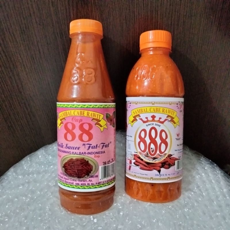 

Sambel Cabe Rawit 888 / Sambal Cabe Rawit Cap 88 / Sambal Cabe Rawit Asli Singkawang / Sambal Cabe Rawit Fat Fat / Sambel Cabai Rawit / Oleh Oleh Khas Pontianak