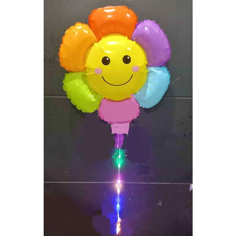 

20 Biji Balon Stik Matahari Lampu LED Pelangi Sedang