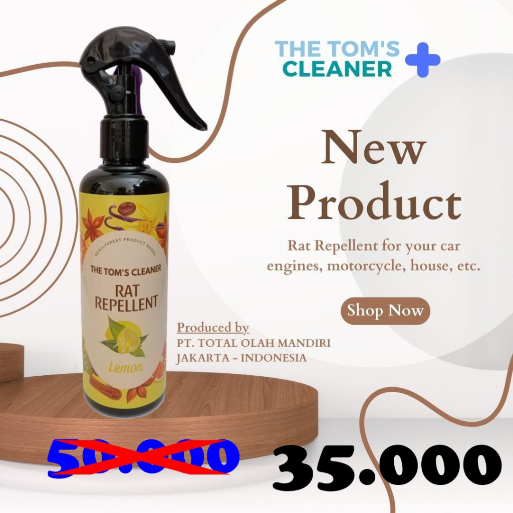 TOM's Rat Repellent Spray Pengusir Tikus