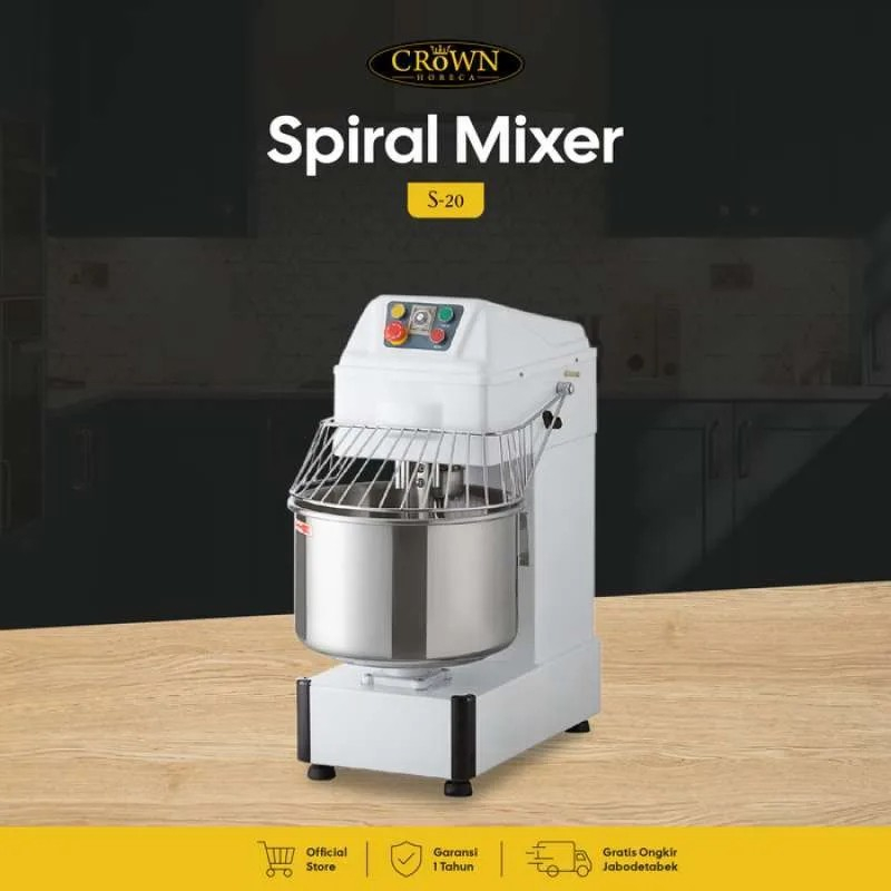Spiral Mixer Crown Horeca S30 MIXER GETRA S30 30 Liter