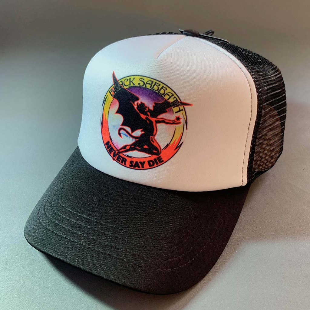 TOPI OFFICIAL BLACK SABBATH - NEVER SAY DIE