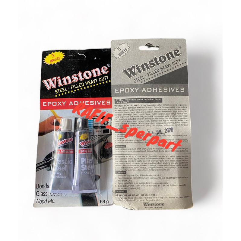 

LEM BESI WINSTONE 5 MENIT EPOKSI 12gr / Lem Besi 5 menit Kering 12 gram ORIGINAL
