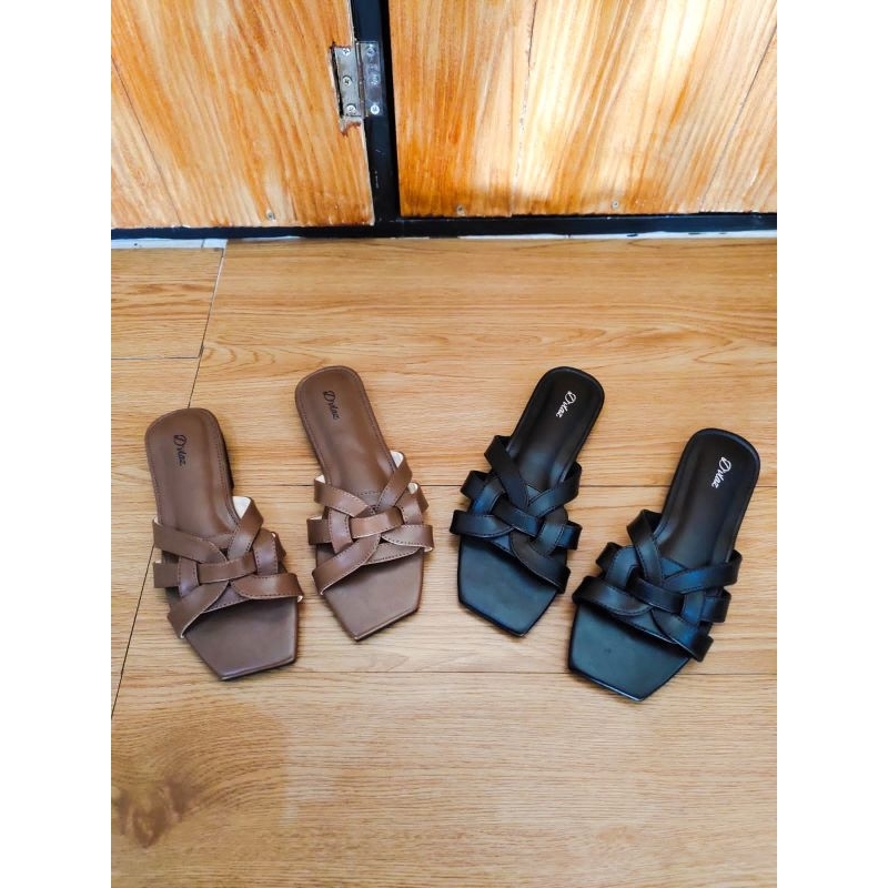 dvlaz | yuma flat | sandal wanita