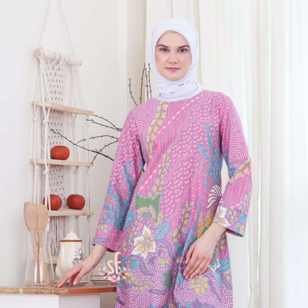 MERAK tunik batik wanita atasan batik terbaru 2023 baju batik wanita kondangan atasan batik pekalong