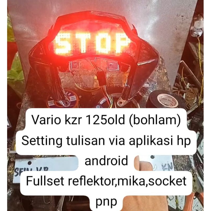 Stoplamp vario KZR 125 old custom