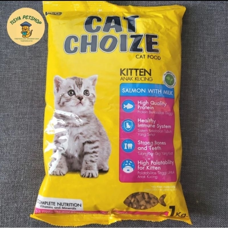Cat Choize Salmon Kitten 1 Kg - Makanan Kucing Cat Choize Kuning