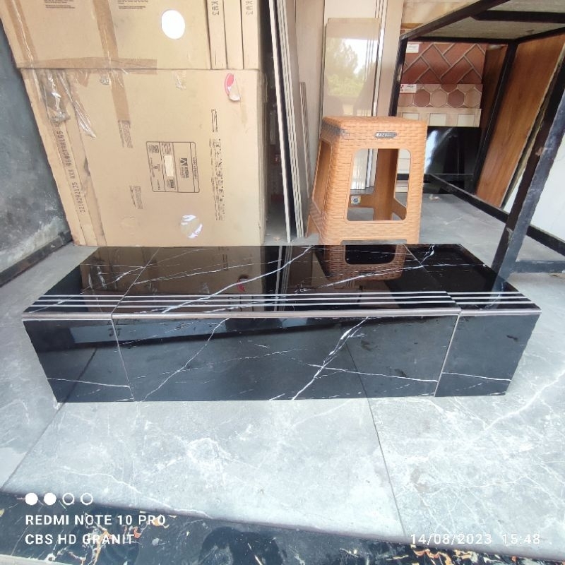 granit tangga 30x90 &amp; 20x90 black nero by smk