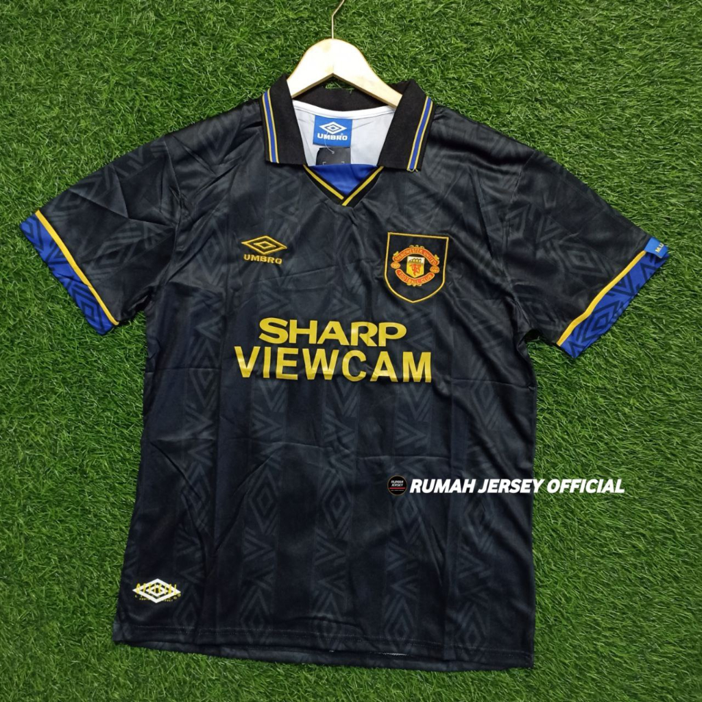 Jersey Grade Ori Retro MANCHESTER United Murah High Quality BAJU BOLA MU CANTONA KUNGFU 1993/94