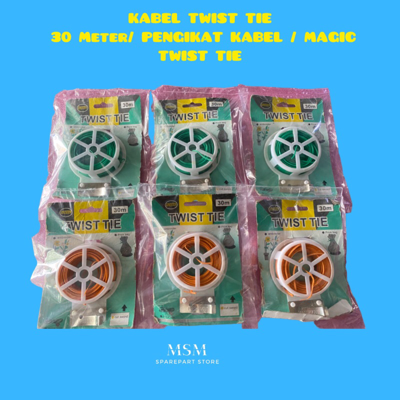 KABEL TWIST TIE 30 Meter/ PENGIKAT KABEL / MAGIC TWIST TIE