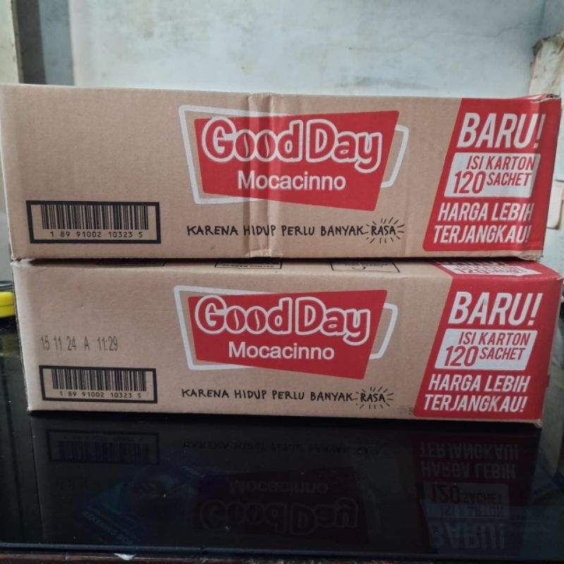 

kardus/karton Goodday mocacinno bekas uk 40x18x12cm