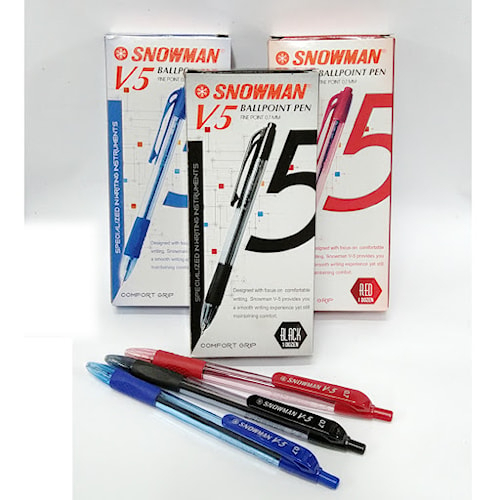 

PENA / PULPEN / BALLPEN / BALLPOINT SNOWMAN V.5 / BALLPOINT PEN SNOWMAN V5 BLUE ( PCS )