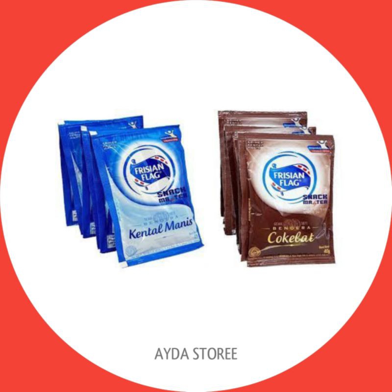 

Susu Frisian flag 1 Renceng Putih Coklat