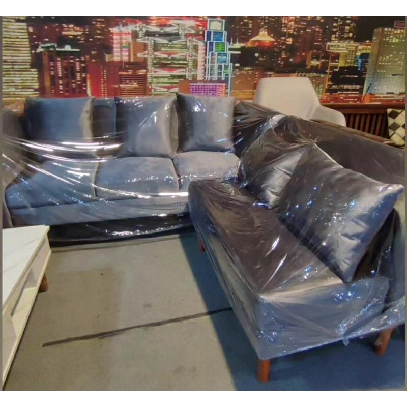 Sofa minimalis L putus KJM Enigma / sofa santai retro / sofa selonjor