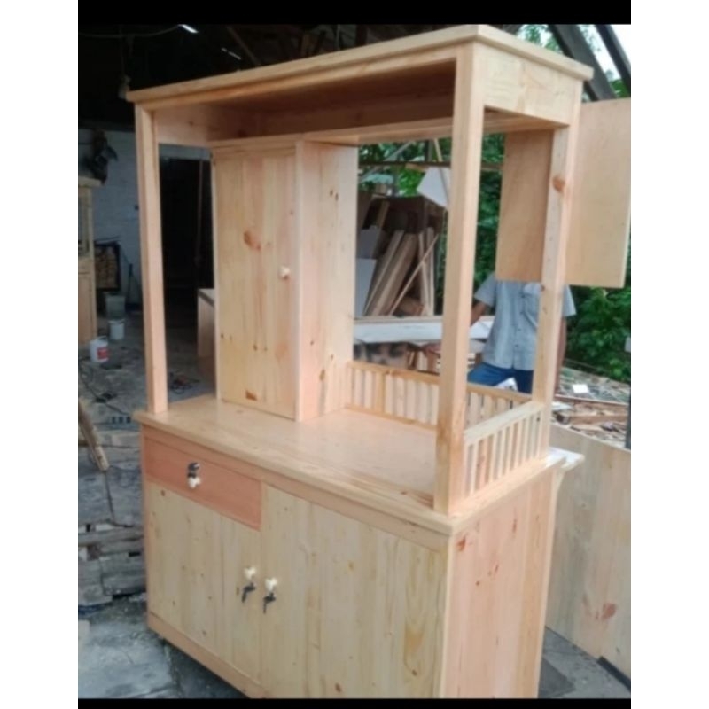 Gerobak kayu gerobak jualan booth dll