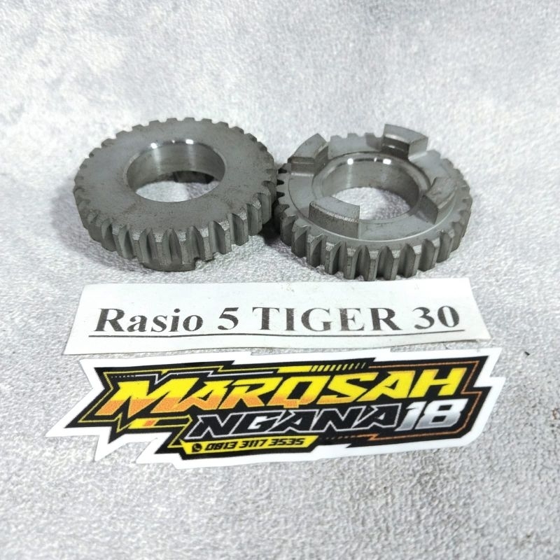 GIGI RASIO TIGER 5 MATA 30 RASIO OPLOS HEREX PNP MARQSAH RACING