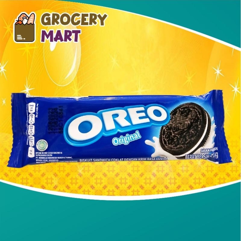 

Oreo Biskuit Original Dengan Krim Rasa Vanilla -1pcs