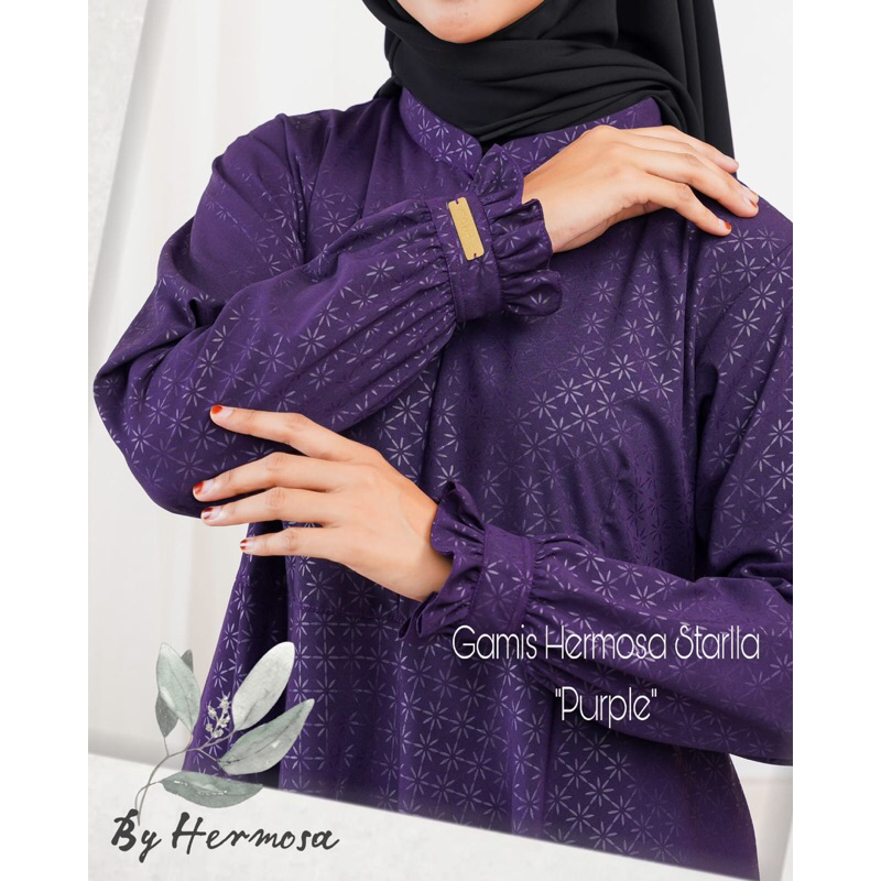 GAMIS EMBOS HERMOSA ORIGINAL Starla Ungu Wolfis Premium Umbrella 4m - Gamis Hermosa
