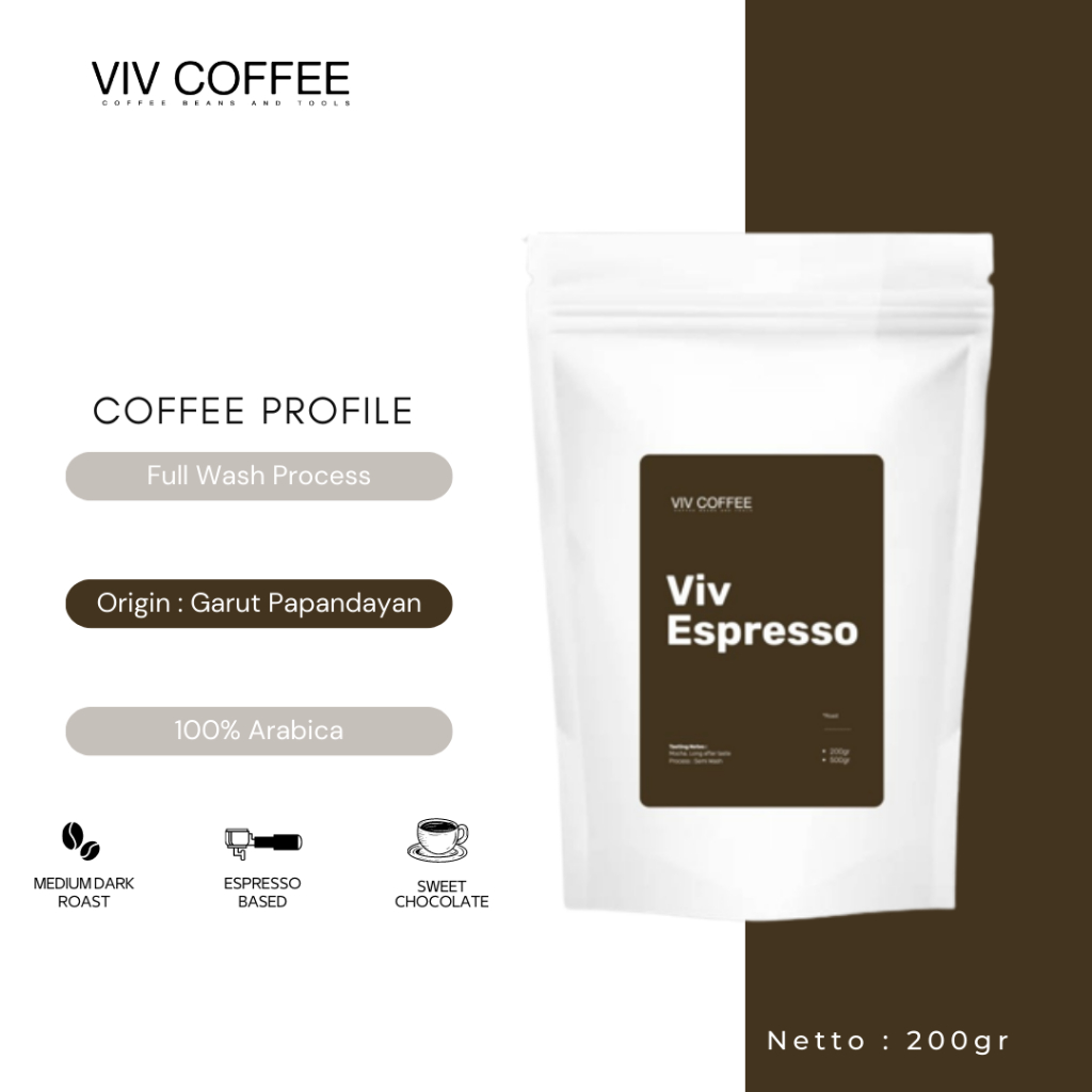 

Kopi Arabika Espresso Blend Viv Espresso Special Blend 200gr