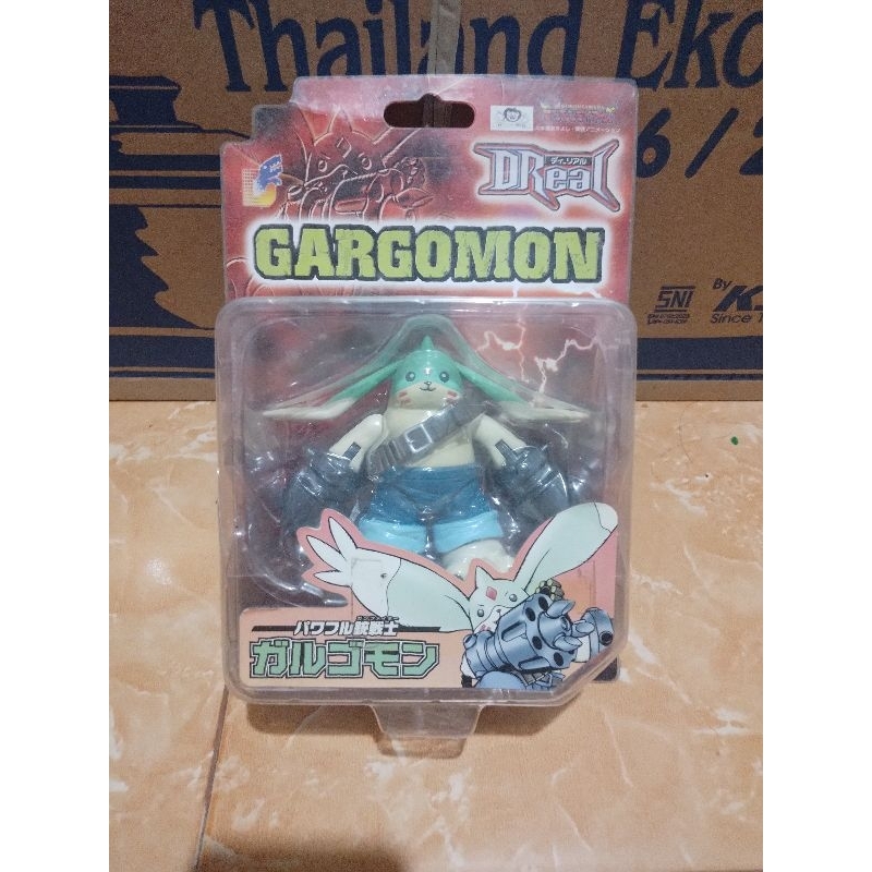 Action Figur Digimon Bandai Japan DReal GARGOMON mainan figur digimon original
