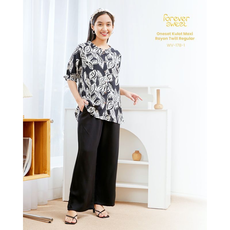 FOREVER SWEET ONE SET PIYAMA RAYON PREMIUM WANITA DEWASA KEKINIAN