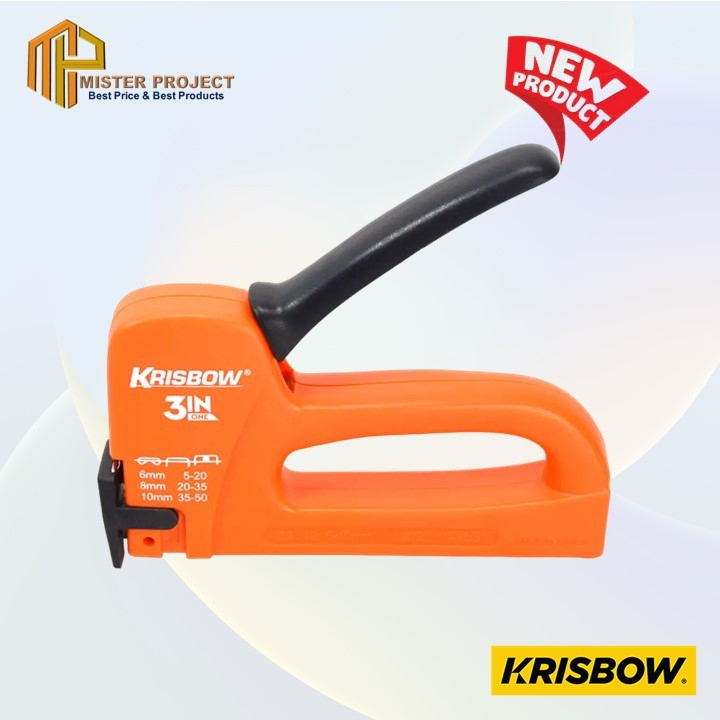 

Krisbow Staple Gun Stapler Tembak 6-12 Mm 3In1 - Merah