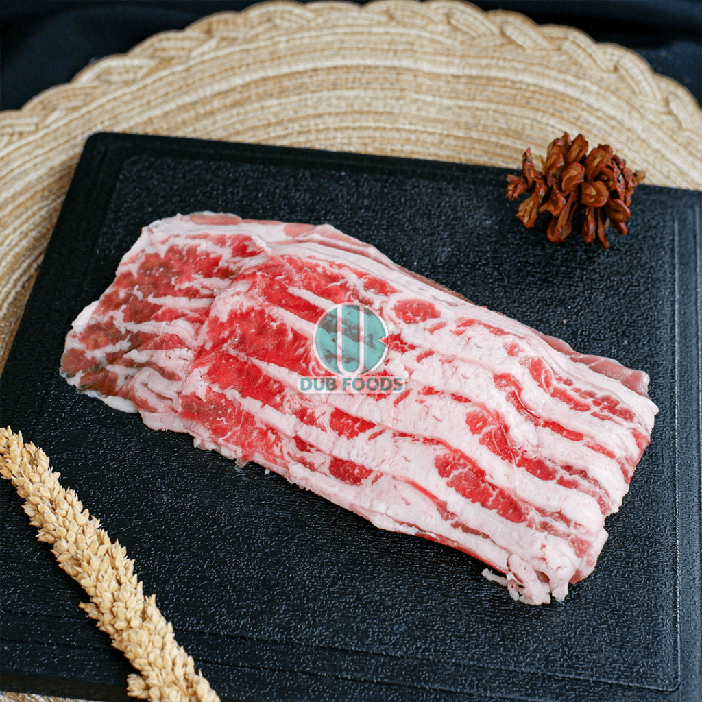 

Beef Sliced US Shortplate / Daging Sapi sliced (for shabu shabu/sukiyaki/steamboat) @ 1 Kg