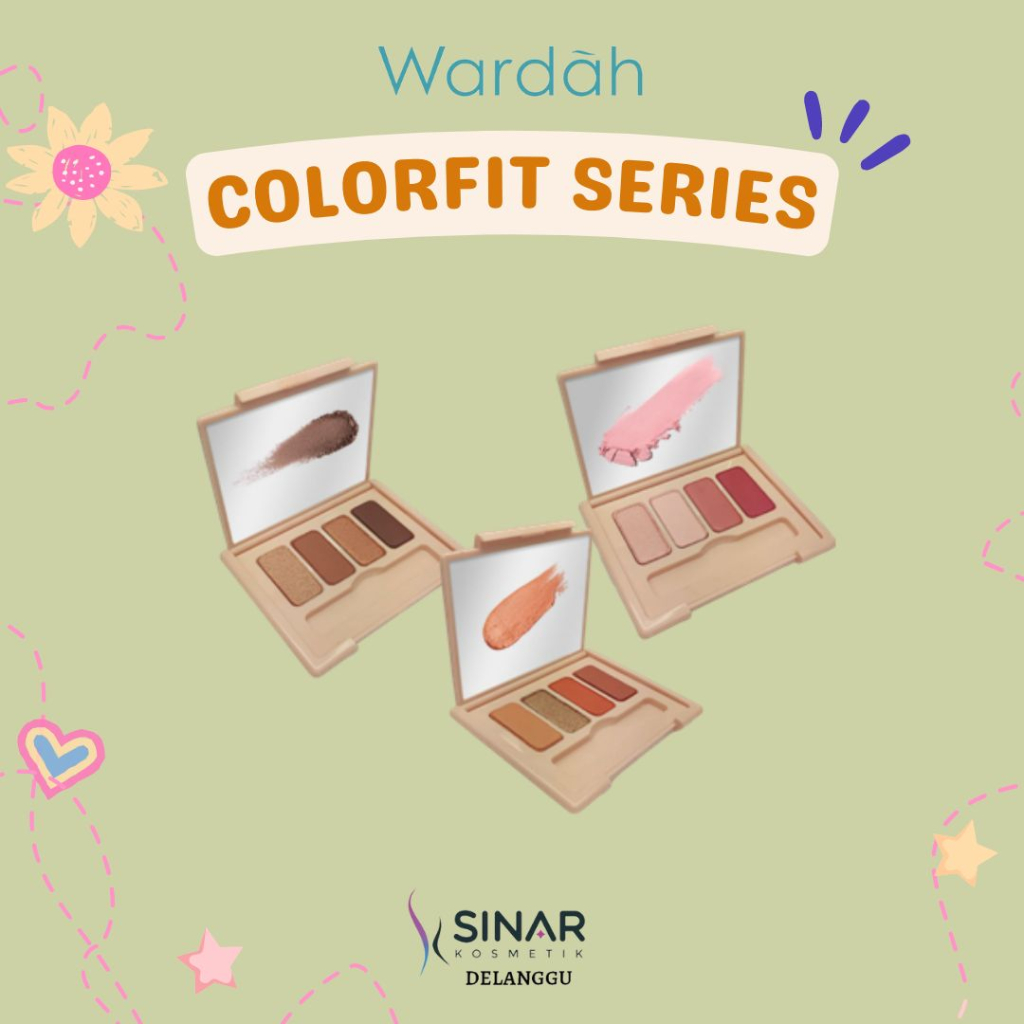 Wardah Colorfit Quad Eye Pallete - Eyeshadow 4 in 1