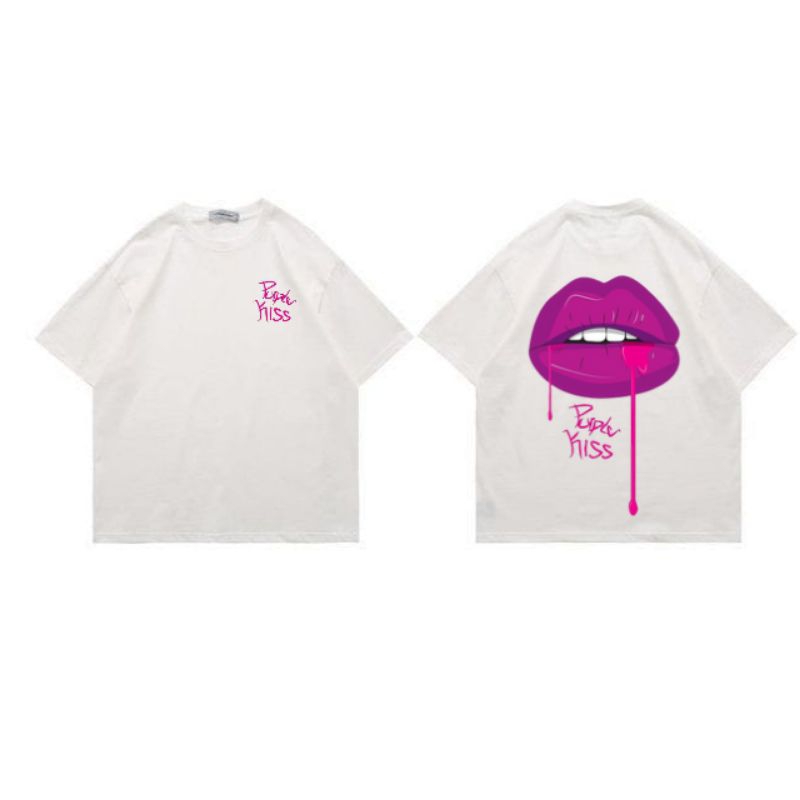 T-SHIRT PURPLE KISS