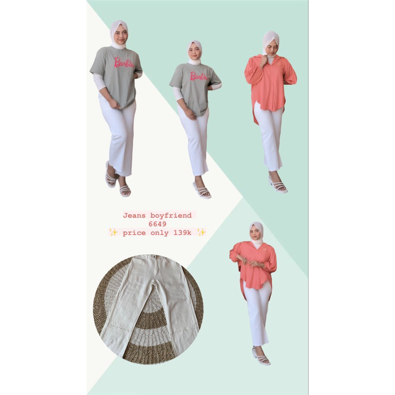 Jeans Boyfie Off White