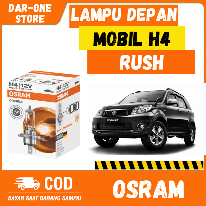 LAMPU DEPAN MOBIL H4 TOYOTA RUSH ORIGINAL OSRAM