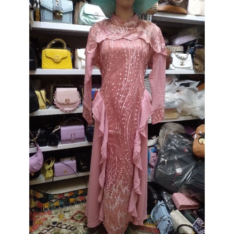 Gamis Bordir Ceruty Premium