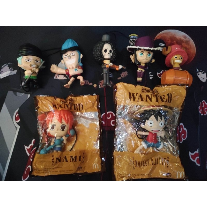 One Piece Figure Set Happy Meal McDonald Preloved Import