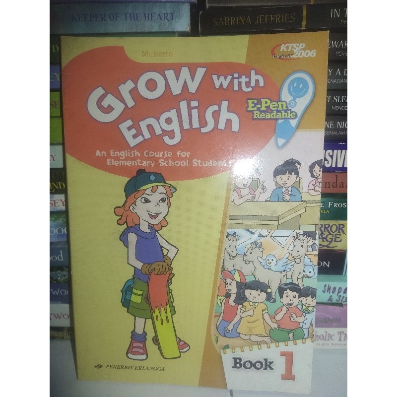 BUKU GROW WITH ENGLISH untuk SD kelas 1 KTSP 206 penerbit erlangga