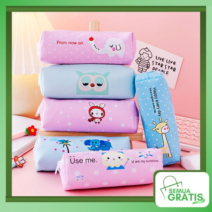 

Tempat Pensil Pulpen Karakter Hewan Lucu Kotak Pensil Serbaguna Motif Animal Dompet pouch kosmetik