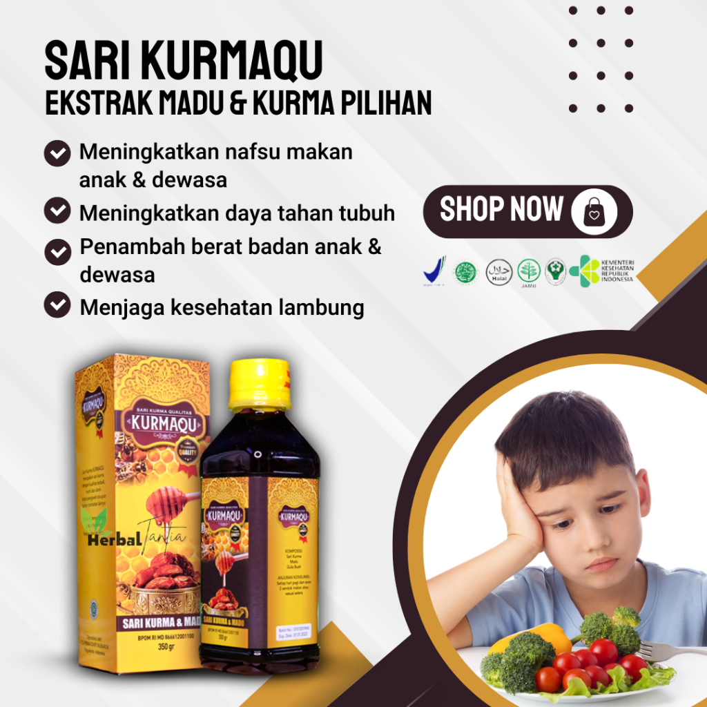 Obat Suplemen Penambah Nafsu Makan KURMAQU Sari Kurma