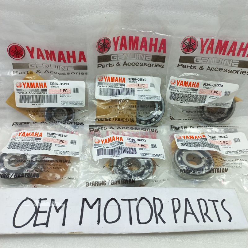 Bearing Set Gardan Gearbox Rasio Aerox Nmax Lexi Original Yamaha Bering Klaher Laher Laker Lahar Ras