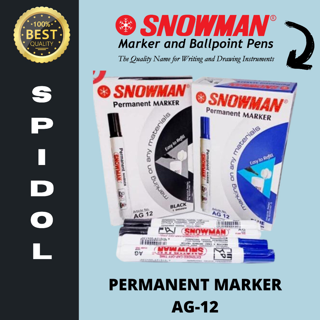 

Spidol Permanen Snowman AG 12/ Spidol Permanen