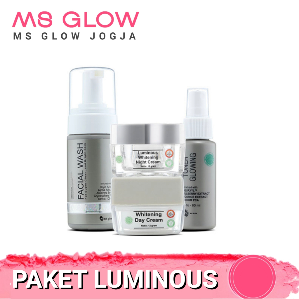 Ms Glow Paket Luminous Bopeng Bekas Jerawat Wajah