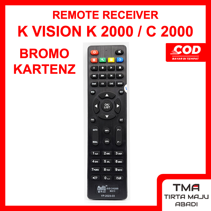 Remote Remot Receiver K-vision kvision C 2000 / K 2000 / bromo / cartenz digital parabola