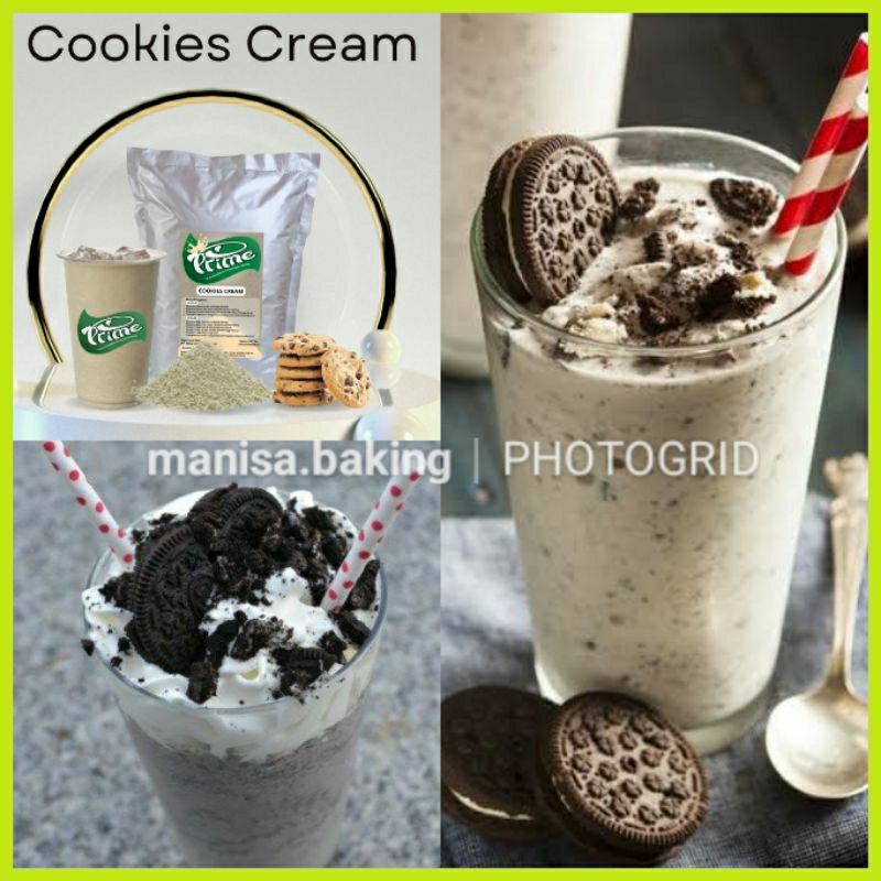 

BUBUK MINUMAN PREMIUM RASA COOKIES AND CREAM PRIME 250 GRAM SERBUK PLAIN TANPA GULA POWDER DRINK BOBA MILKSHAKE