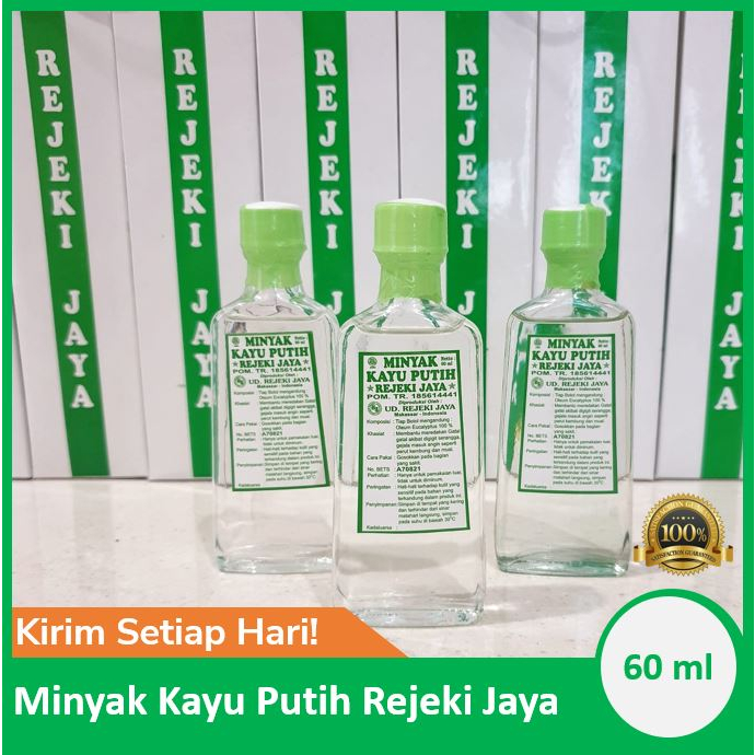 Minyak Kayu Putih Rejeki Jaya 60 ml Asli Makassar